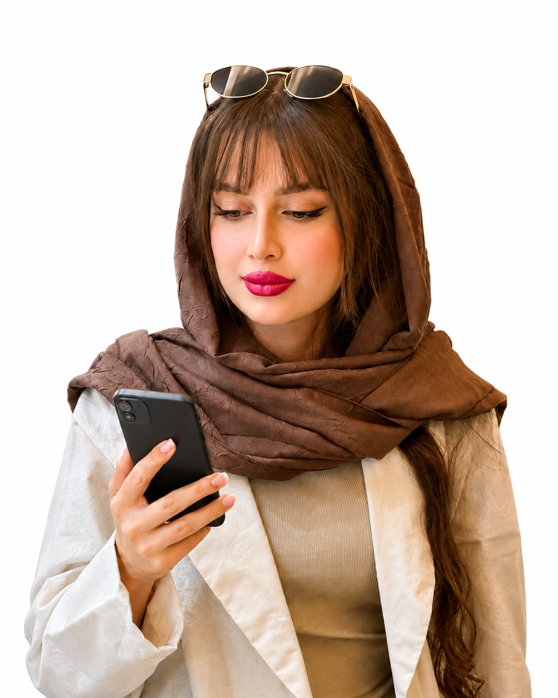 دختری در حال مدیریت کسب‌وکار با ربات تلگرام